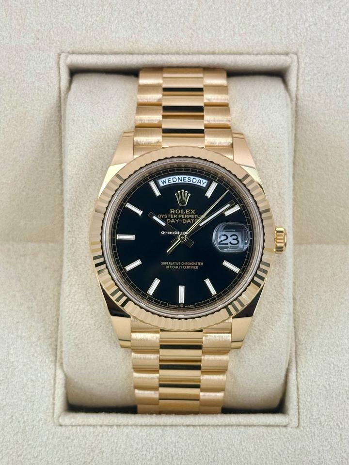 Rolex Day-Date 40 NEW 2025 Day-Date 40mm 228238 Presidential Black Dial Condition: New | Year of production 2025 | Original box | Original papers