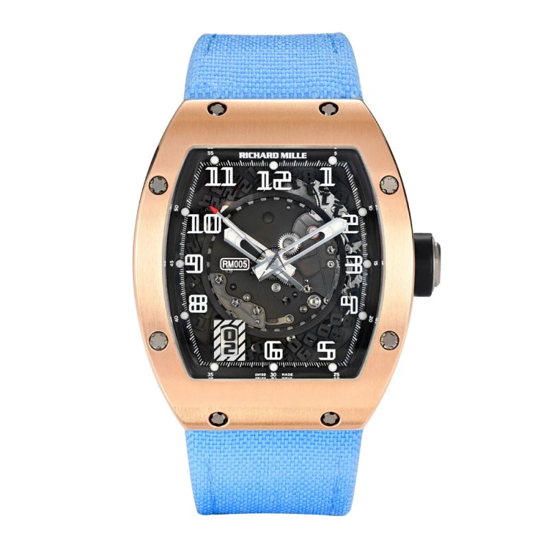 Richard Mille RM 005 18K Rose Gold, Skeleton Dial, 45 mm
