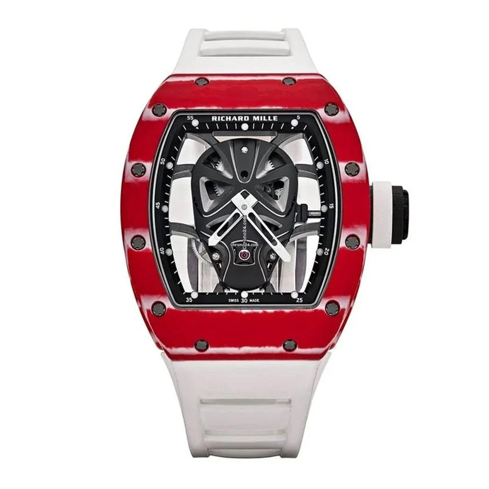 Richard Mille RM 52-06 RM 52-06, "Mask", Limited Edition of 18 pcs, Tourbillon, Red White Quartz TPT, Transparent Dial, 49 mm