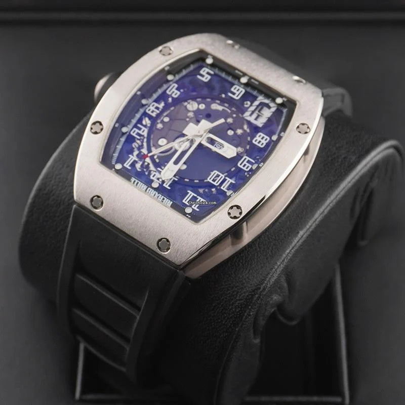 Richard Mille RM 005 White Gold Black Rubber Strap Used (Very good) | Year of production 2012 | Original box | Original papers