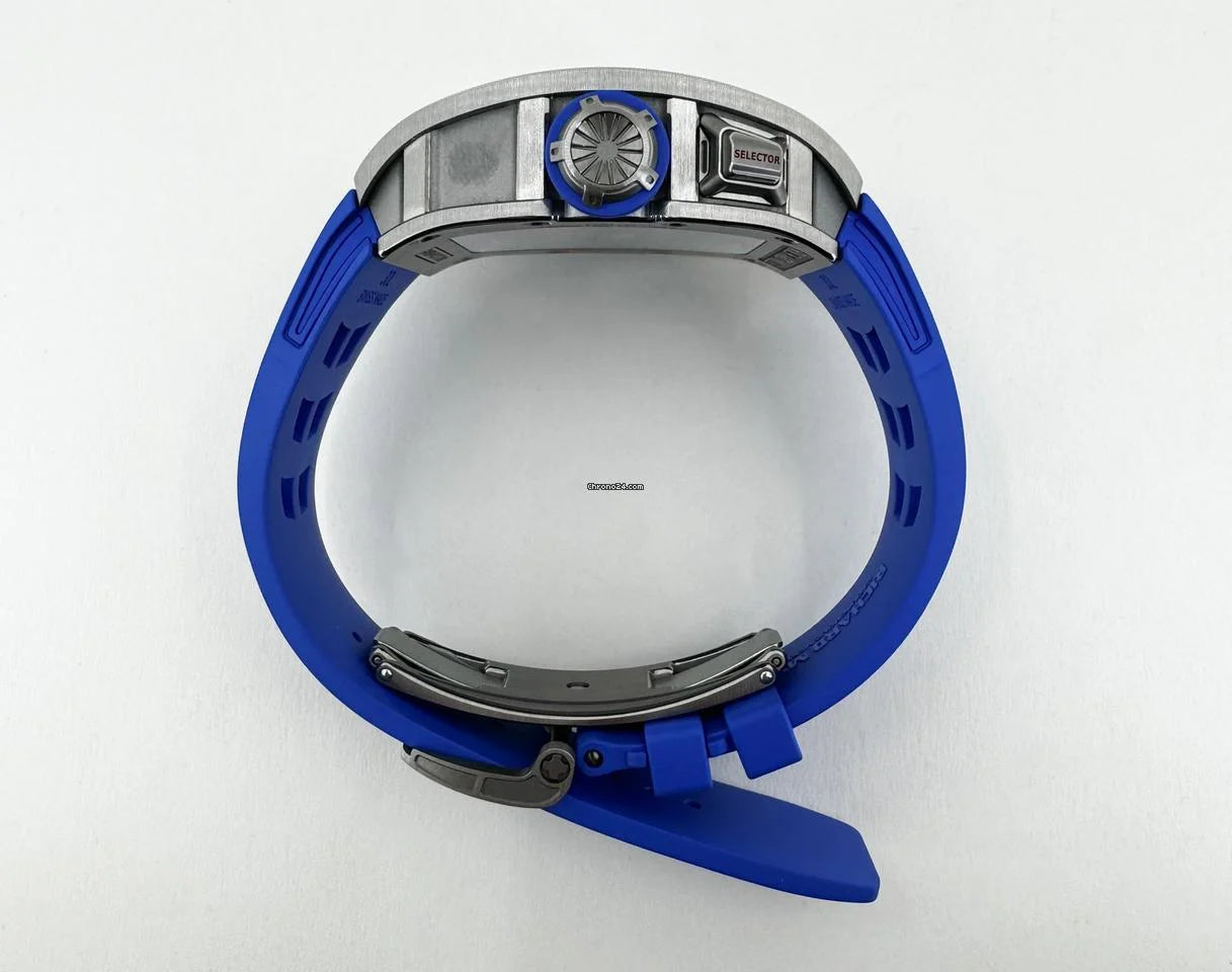 Richard Mille RM 030 Automatic Declutchable Rotor Blue Strap RM 30-01 Condition: New | Original box | Original papers