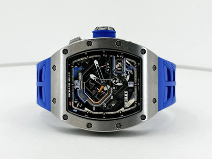 Richard Mille RM 030 Automatic Declutchable Rotor Blue Strap RM 30-01 Condition: New | Original box | Original papers
