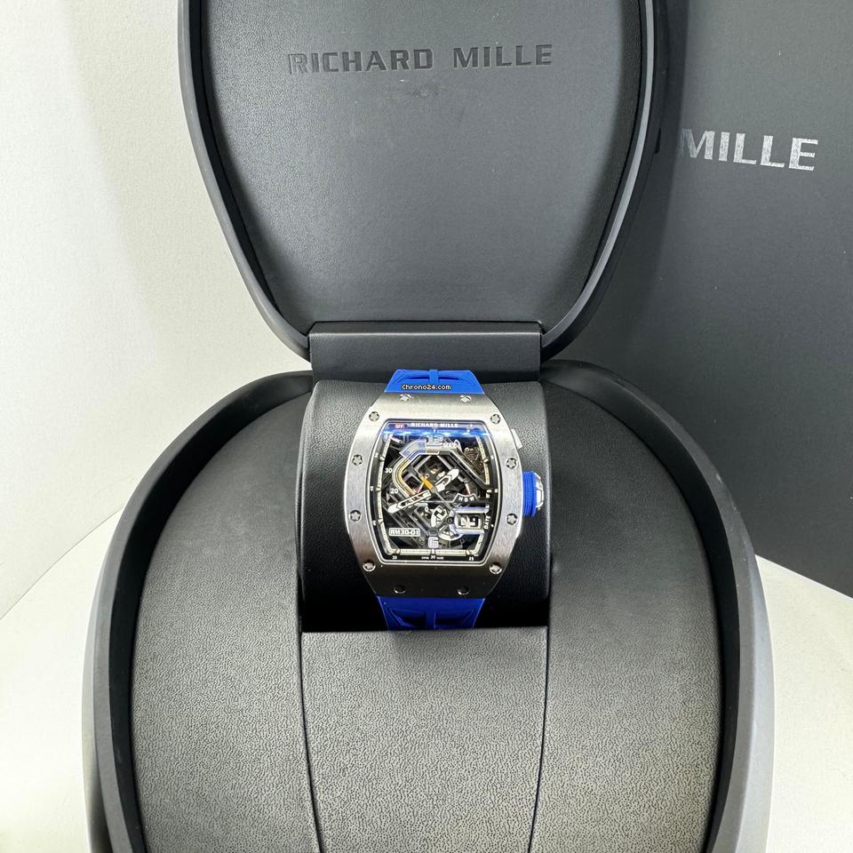 Richard Mille RM 030 Automatic Declutchable Rotor Blue Strap RM 30-01 Condition: New | Original box | Original papers