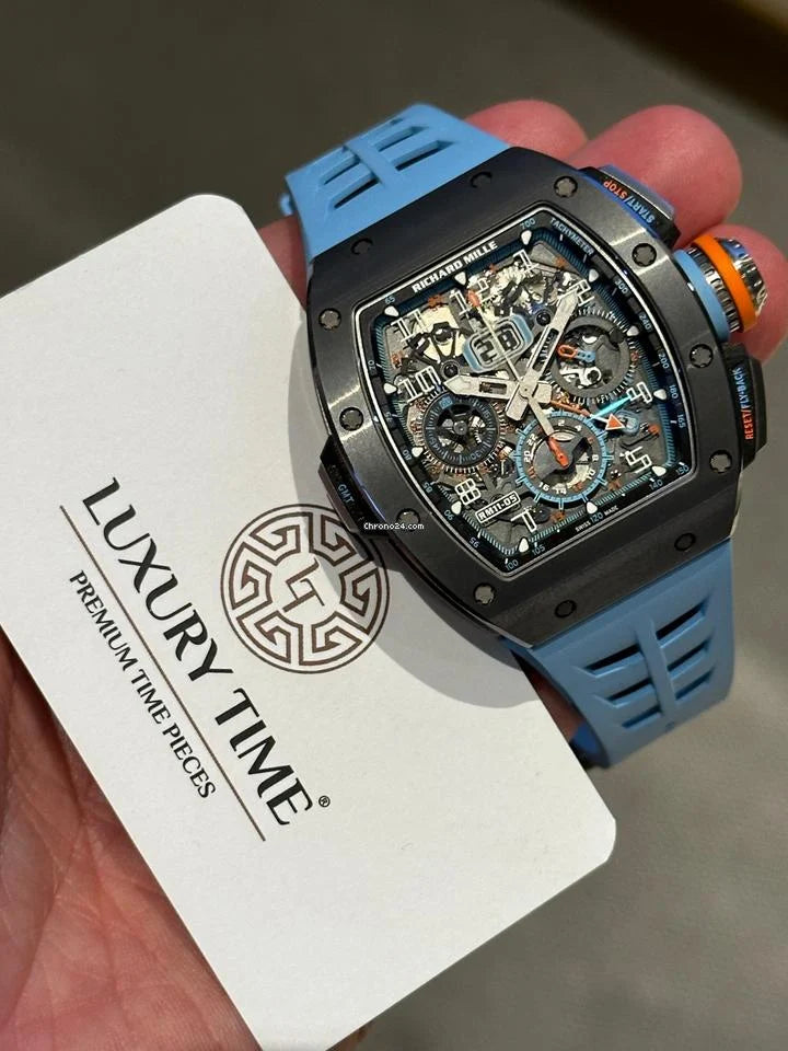 Richard Mille RM 011 Automatic Winding Flyback Chronograph Gmt Condition: Like new & unworn | Year of production 2021 | Original box | Original papers