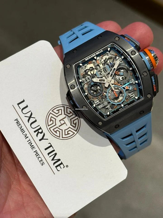 Richard Mille RM 011 Automatic Winding Flyback Chronograph Gmt Condition: Like new & unworn | Year of production 2021 | Original box | Original papers