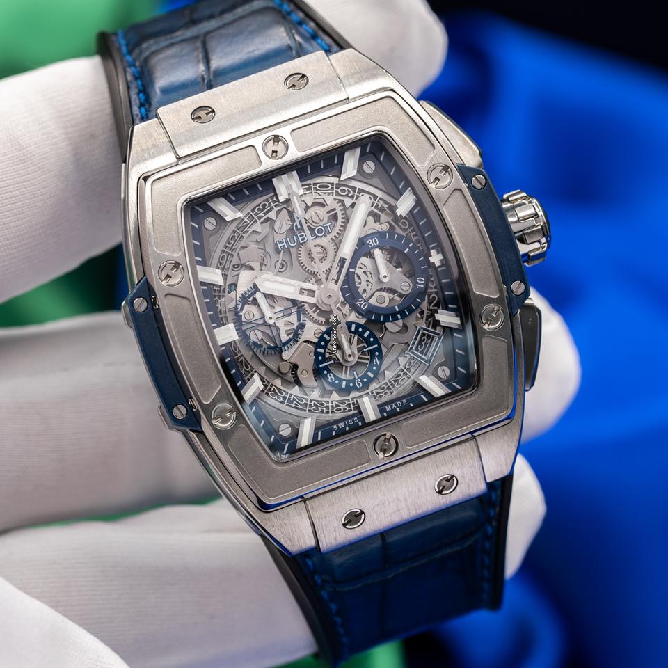 Hublot Spirit of Big Bang Blue Titanium Chronograph 42mm Full Set 641.NX.7170.LR Used (Very good) | Original box | Original papers