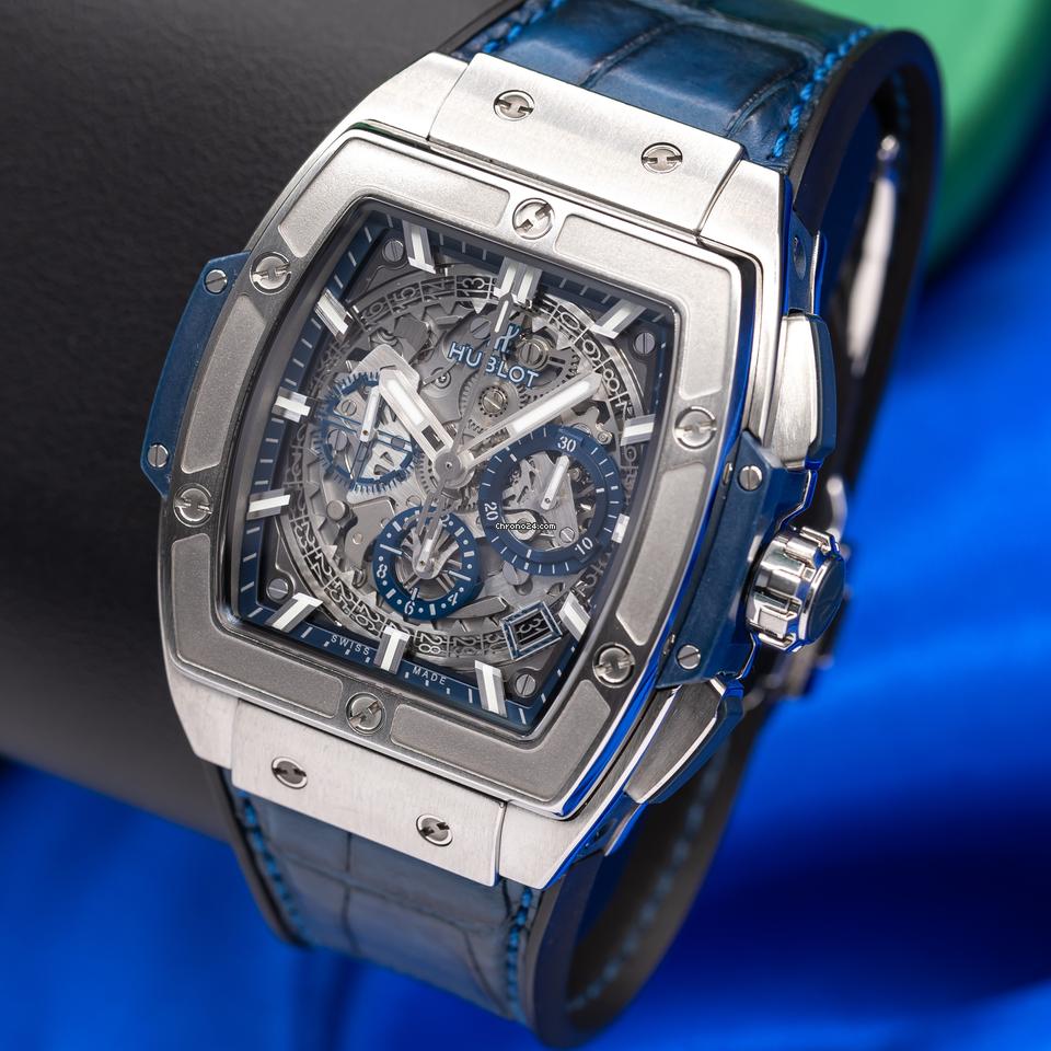 Hublot Spirit of Big Bang Blue Titanium Chronograph 42mm Full Set 641.NX.7170.LR Used (Very good) | Original box | Original papers