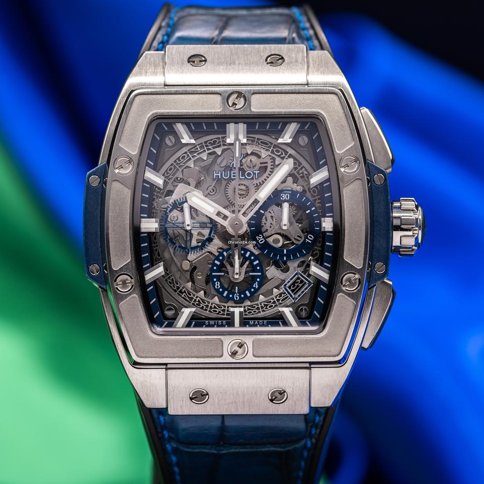 Hublot Spirit of Big Bang Blue Titanium Chronograph 42mm Full Set 641.NX.7170.LR Used (Very good) | Original box | Original papers
