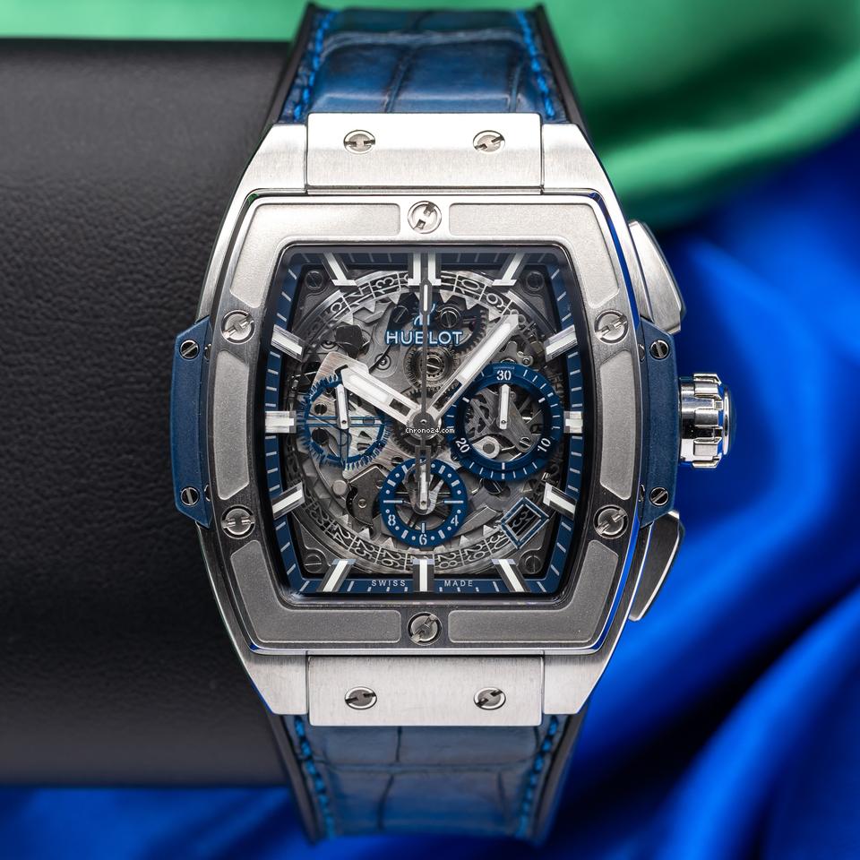 Hublot Spirit of Big Bang Blue Titanium Chronograph 42mm Full Set 641.NX.7170.LR Used (Very good) | Original box | Original papers