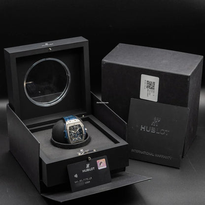 Hublot Spirit of Big Bang Blue Titanium Chronograph 42mm Full Set 641.NX.7170.LR Used (Very good) | Original box | Original papers