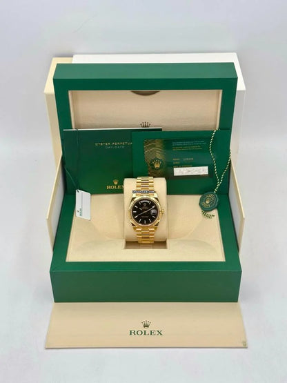 Rolex Day-Date 40 NEW 2025 Day-Date 40mm 228238 Presidential Black Dial Condition: New | Year of production 2025 | Original box | Original papers