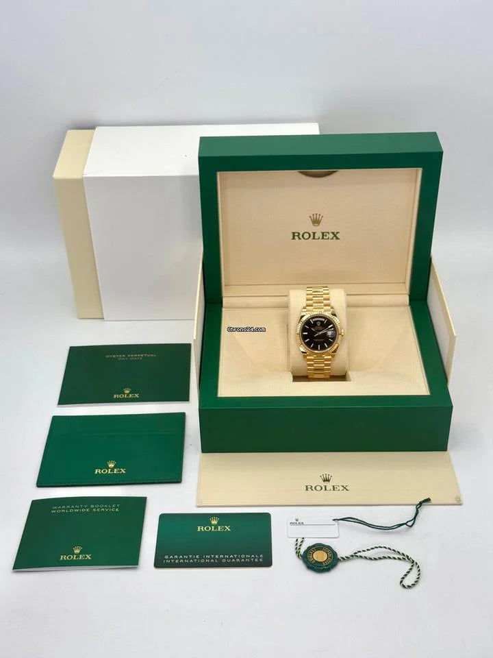 Rolex Day-Date 40 NEW 2025 Day-Date 40mm 228238 Presidential Black Dial Condition: New | Year of production 2025 | Original box | Original papers