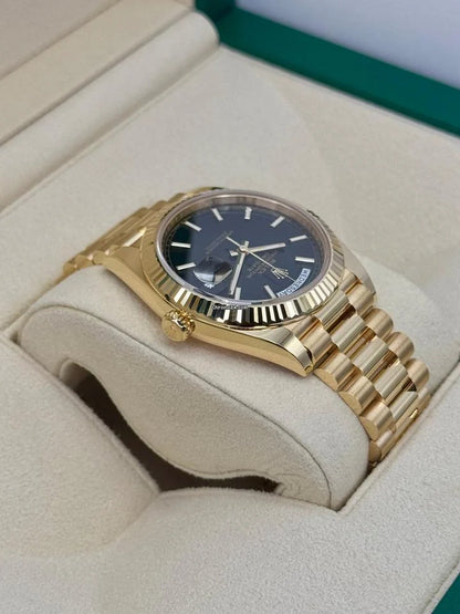 Rolex Day-Date 40 NEW 2025 Day-Date 40mm 228238 Presidential Black Dial Condition: New | Year of production 2025 | Original box | Original papers