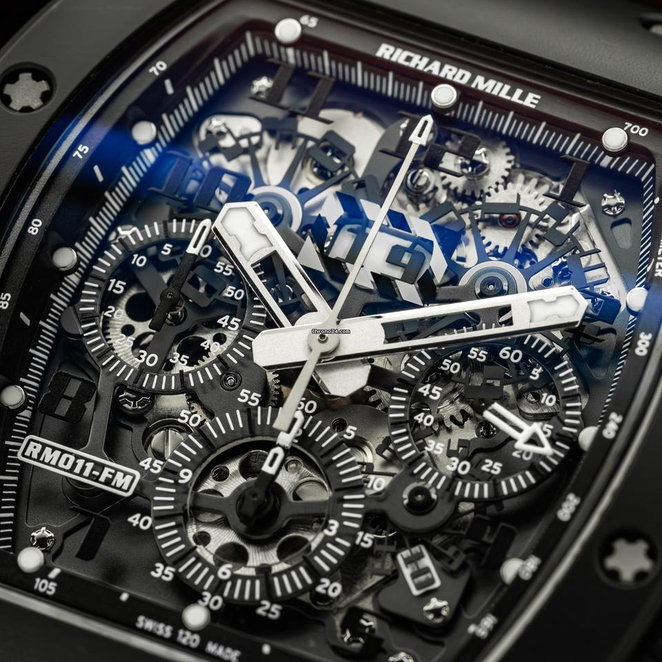 Richard Mille RM 011 Black Phantom Limited 1 of 50 Complete Set RM 11 RM011 Used (Very good) | Original box | Original paper