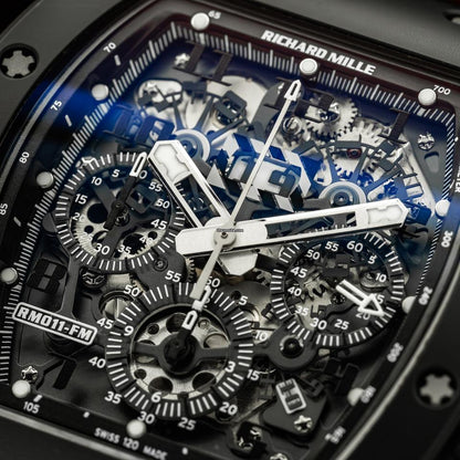 Richard Mille RM 011 Black Phantom Limited 1 of 50 Complete Set RM 11 RM011 Used (Very good) | Original box | Original paper