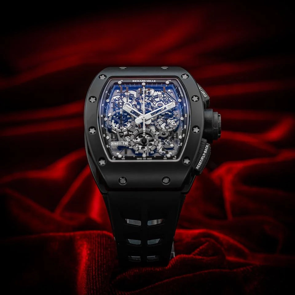 Richard Mille RM 011 Black Phantom Limited 1 of 50 Complete Set RM 11 RM011 Used (Very good) | Original box | Original paper