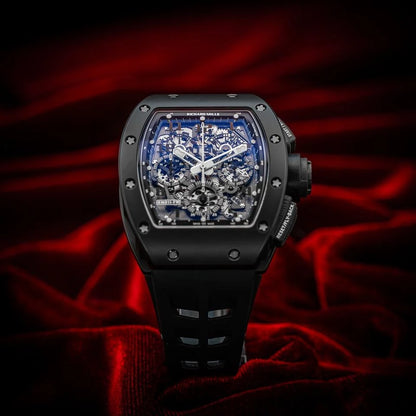 Richard Mille RM 011 Black Phantom Limited 1 of 50 Complete Set RM 11 RM011 Used (Very good) | Original box | Original paper