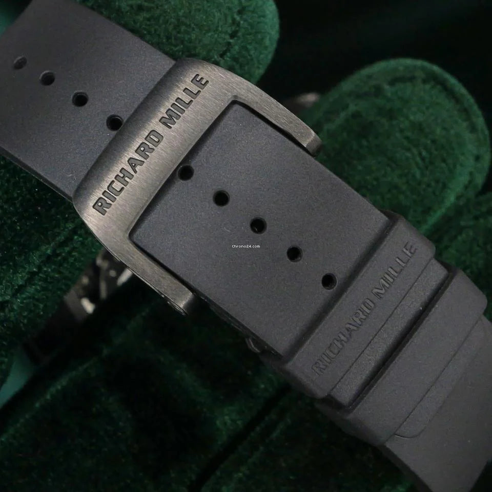 Richard Mille RM 011 MINT FULL SET Carbon Fiber Titanium Flyback Carbon Bezel Skeleton Dial RM11-03