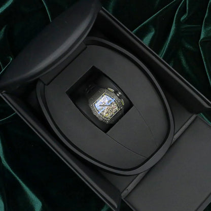 Richard Mille RM 011 MINT FULL SET Carbon Fiber Titanium Flyback Carbon Bezel Skeleton Dial RM11-03