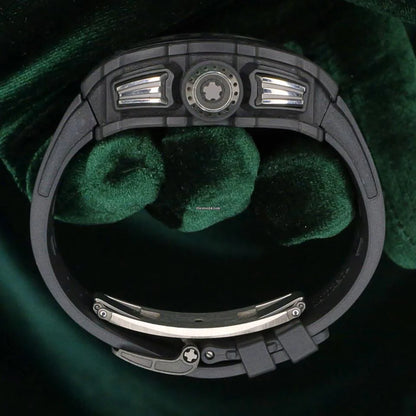 Richard Mille RM 011 MINT FULL SET Carbon Fiber Titanium Flyback Carbon Bezel Skeleton Dial RM11-03