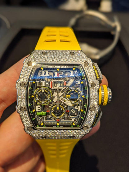 Richard Mille RM 011 11-03 White Gold Diamond Original Factory limited 4 globally Condition: Like new & unworn | Year of production 2019 | Original box | Original papers