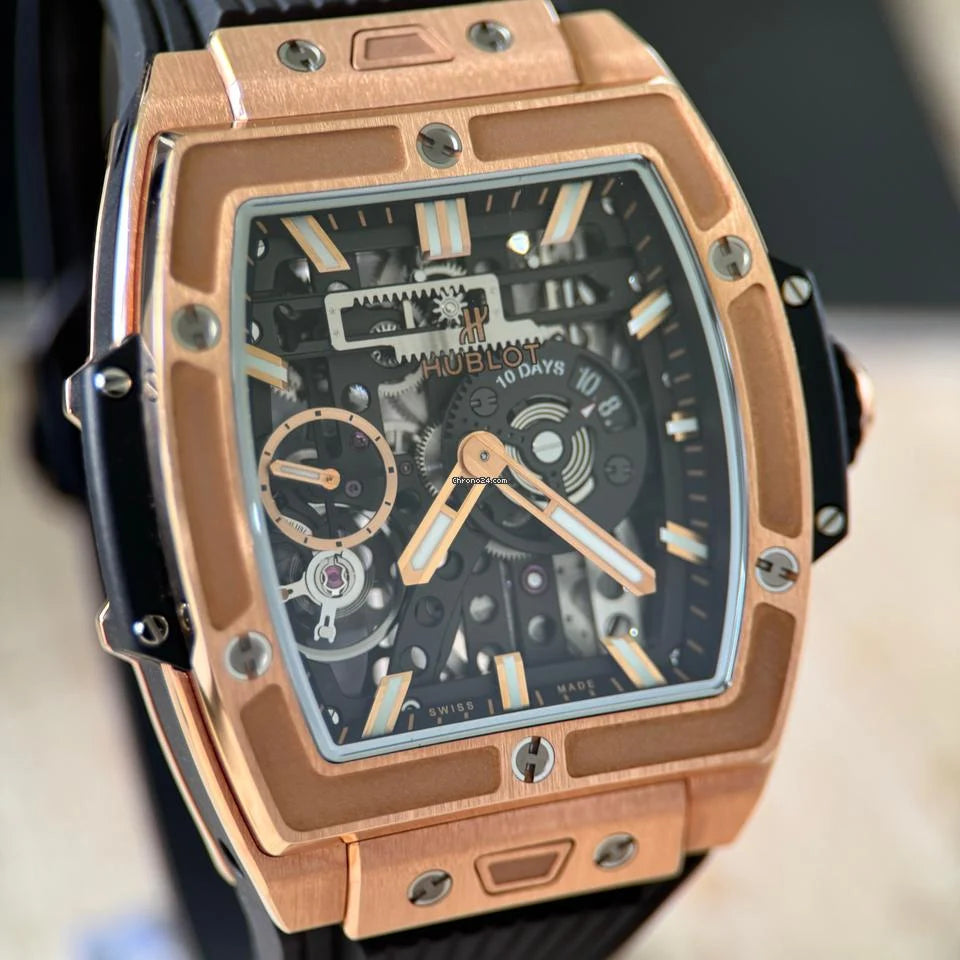 Hublot Spirit of Big Bang Meca-10 King Gold - Full Set - 614.OX.1180.RX Stunning and Immaculate Full Set