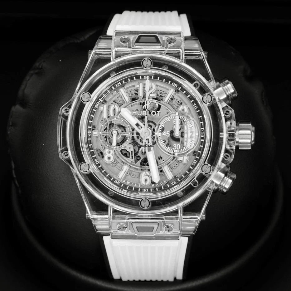 Hublot Big Bang Unico 411.JX.4802.RT Sapphire Skeleton Rubber Strap 45mm Used (Very good) | No original box | No original papers $32,000