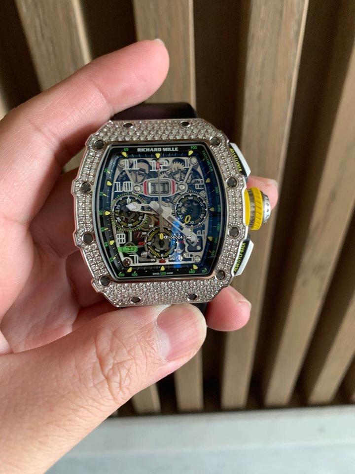 Richard Mille RM 011 11-03 White Gold Diamond Original Factory limited 4 globally Condition: Like new & unworn | Year of production 2019 | Original box | Original papers