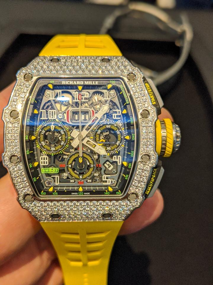Richard Mille RM 011 11-03 White Gold Diamond Original Factory limited 4 globally Condition: Like new & unworn | Year of production 2019 | Original box | Original papers