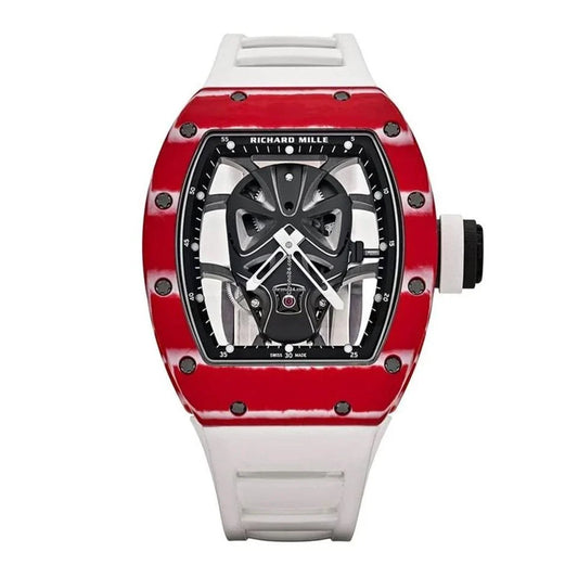 Richard Mille RM 52-06 RM 52-06, "Mask", Limited Edition of 18 pcs, Tourbillon, Red White Quartz TPT, Transparent Dial, 49 mm